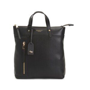 RADLEY LONDON Black Leather Zippy Small Ziptop Backpack